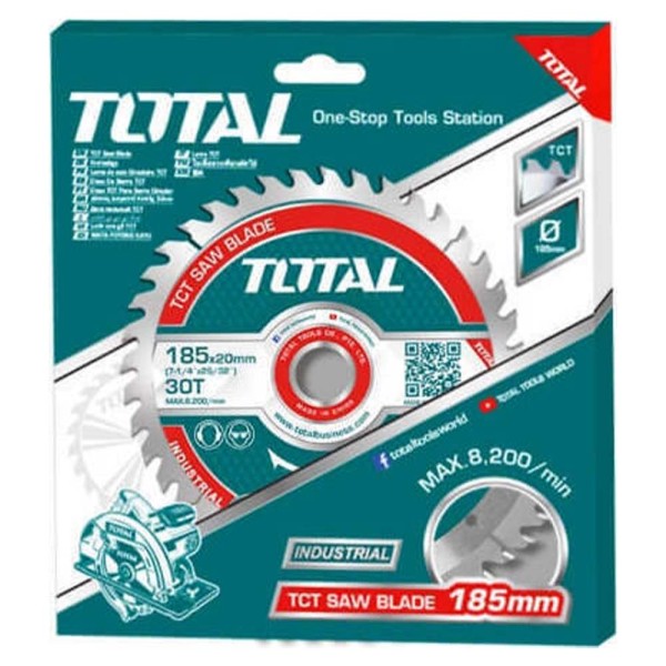 Σετ Δίσκοι Κοπής Ξύλου 185mm 2τμχ TOTAL (TAC231410)